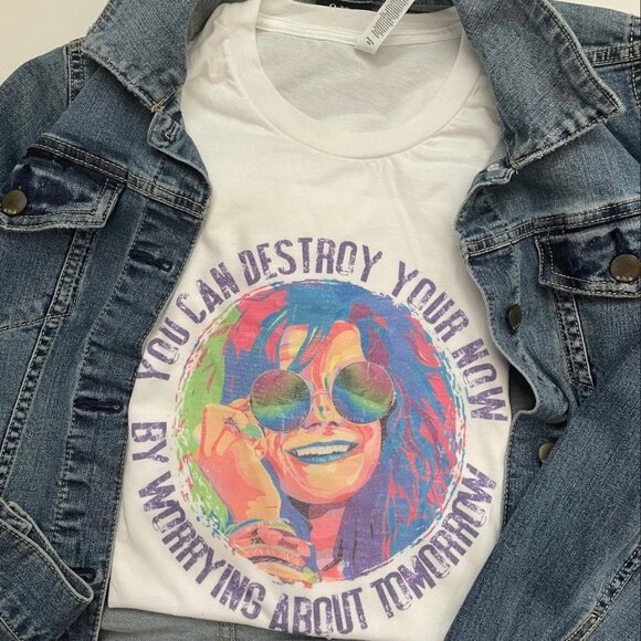 Gildan Tops - Janis Joplin Shirt, Vintage Style Janis Joplin Tshirt 70s music gift graphic tee